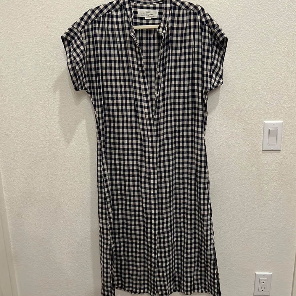 Birds of Paradise by Trovata CA gingham tunic dress